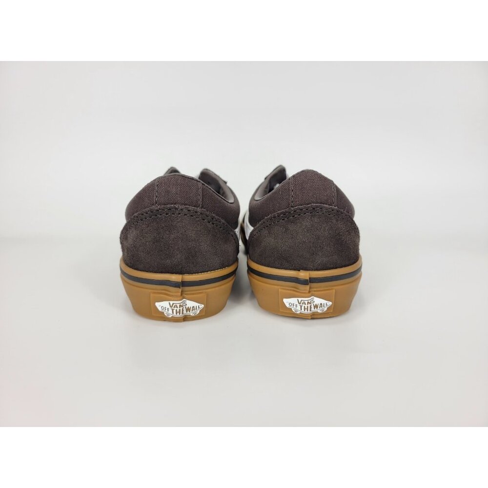 Vans Ward Suede Canvas Coffee Brown Shoes Sneakers Youth Size 2Y VN000CX0D4C - Picture 3 of 9